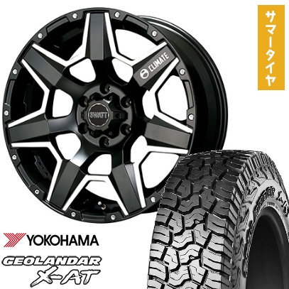285/70R17 夏タイヤ ホイール4本セット YOKOHAMA ジオランダー X-AT G016 (6/139車用) CLIMATE スワット 17インチ