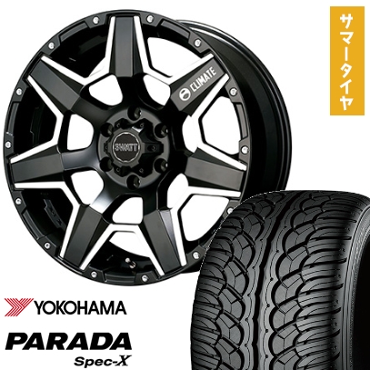 285/50R20 夏タイヤ ホイール4本セット YOKOHAMA PARADA Spec-X (6/139車用) CLIMATE  スワット 20インチ