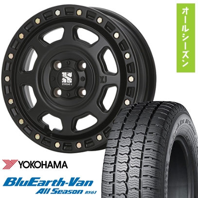 145/80R12 80/78N 夏タイヤ ホイール４本セット  ブルーアース Van RY61 エクストリームJ XJ07 12インチ