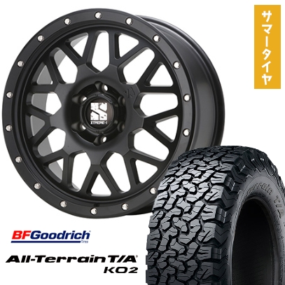 265/60R20 夏タイヤ ホイール4本セット BFG オールテレーンT/A KO2 RBL (6/139車用) MLJ エクストリームJ XJ04  20インチ