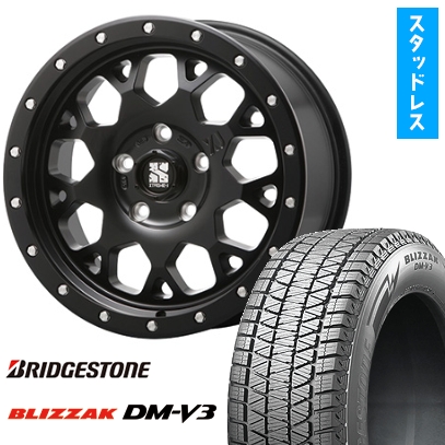 265/60R18 ブリヂストンブリザック DM-V3 ブラックホイールセット