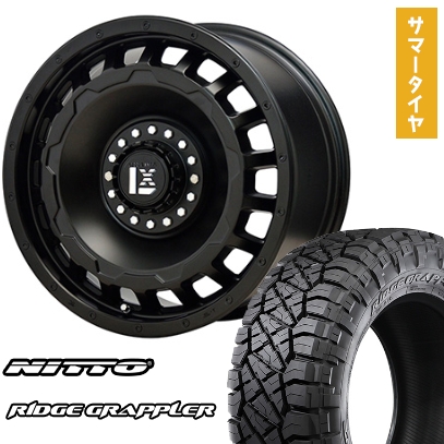 265/65R17 夏タイヤ ホイール4本セット NITTO RIDGE GRAPPLER (6/139車用) OFFBEAT レクセル スワッガー 17インチ