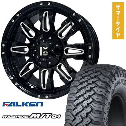 35X12.5R17 夏タイヤ ホイール４本セット ファルケン ワイルドピーク M/T01 (6穴139車用) OFFBEAT レクセル バレーノオフロードスタイル 17インチ