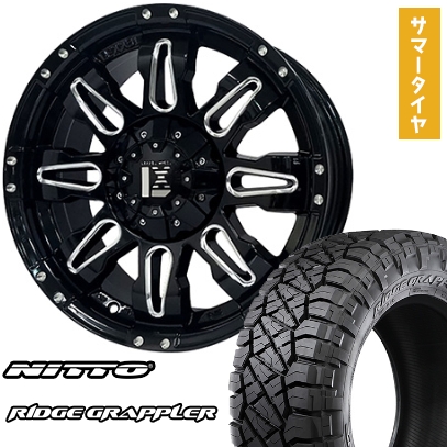265/70R17 夏タイヤ ホイール4本セット NITTO RIDGE GRAPPLER (6/139車用) OFFBEAT レクセル バレーノオフロードスタイル 17インチ