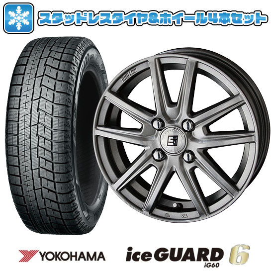 145/80R13スタッドレスタイヤ ホイール４本セットヨコハマ アイスガード シックスIG60 共豊 ザイン SS 13インチ - 車、バイク、自転車