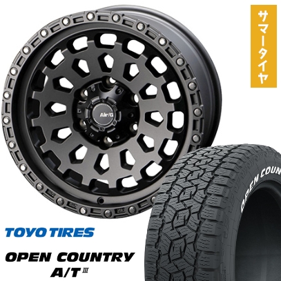 265/65R18 夏タイヤ ホイール4本セット TOYO OPEN COUNTRY A/T III RWL/RBL (6/139車用) 4X4エンジニア エアージー ヴァルカン 18インチ