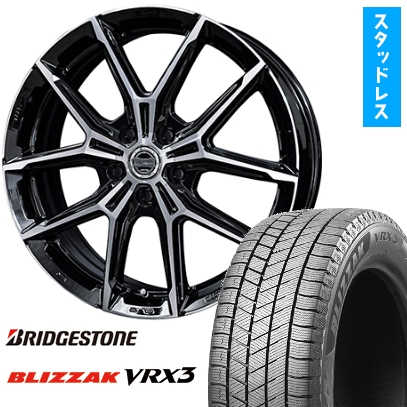 225/60R18 スタッドレスタイヤ ホイール4本セット (5/120車用) BRIDGESTONE ブリザック VRX3 KYOHO スマック +EK M1 トヨタ車専用 18インチ