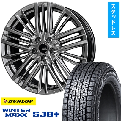 WINTER MAXX SJ8 - 235/60R19 スタッドレスタイヤ 銀輪4本仕かける DUNLOP 冬季MAXX SJ8++ (5/114車用) KYOHO テイラー TL-1 トヨタ・レクサス専用 19in