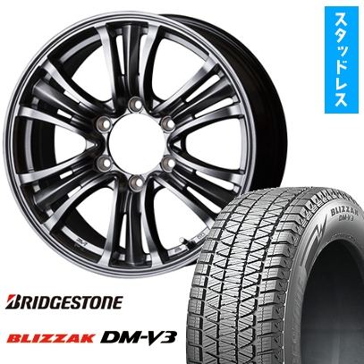 265/65R17 スタッドレスタイヤ ホイール4本セット BRIDGESTONE ブリザック DM-V3 TOPY バザルト-X タイプ2 17インチ