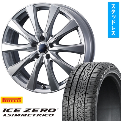 PIRELLI - 225/60R18 スタッドレスタイヤ 車輪4本仕掛ける 冬季 アイスゼロアシンメトリコ (5/114車用) WEDS グラデュアル TQ22S トヨタ・レクサス専用 18in 車、バイク、自転車-自動車