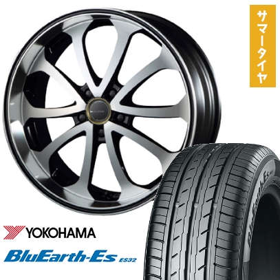 245/40R19 夏タイヤ ホイール4本セット YOKOHAMA ブルーアース ES32 (5/114車用) MZ SPEED ジュノウ バベル 19インチ