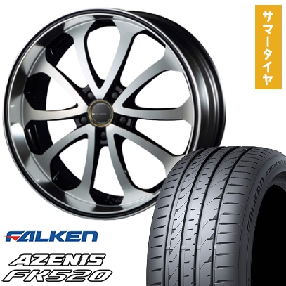 AZENIS - 245/35R20 夏タイア 車輪4本仕掛ける FALKEN アゼニス FK520L (5/114車用) エムズスピード ジュノウ バベル 20in タイヤ、ホイール-車、バイク、自転車