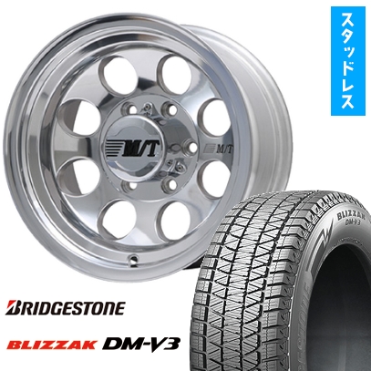 265/70R15 スタッドレスタイヤ ホイール4本セット BRIDGESTONE ブリザック DM-V3 DMV3 (6/139車用) MICKEY-T ミッキートンプソン クラシック3 15インチ