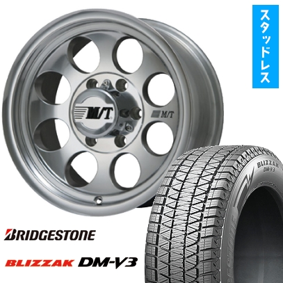 265/70R16 スタッドレスタイヤ ホイール4本セット BRIDGESTONE ブリザック DM-V3 DMV3 (6/139車用) MICKEY-T ミッキートンプソン クラシック3 16インチ