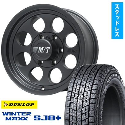 265/70R15 スタッドレスタイヤ ホイール4本セット DUNLOP ウインターマックス SJ8+ (6/139車用) MICKEY-T ミッキートンプソン クラシック3 15インチ
