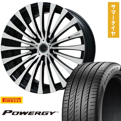 245/40R19 夏タイヤ ホイール4本セット PIRELLI パワジー (5/114車用) MZ SPEED ジュリア 666モノブロック 19インチ