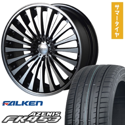 245/30R22 夏タイヤ ホイール4本セット FALKEN アゼニス FK453 MZ SPEED FORGEDデザイン 666  22インチ