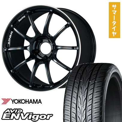 245/40R19 夏タイヤ ホイール4本セット YOKOHAMA エイビッド エンビガーS321 (5/114車用) YOKOHAMA アドバンレーシング RZII 19インチ