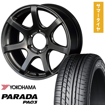 225/50R18 夏タイヤ ホイール4本セット ハイエース200系 YOKOHAMA PARADA PA03 ホワイトレター 107/105H TWO HOT バックナイン ライトスピード 18インチ