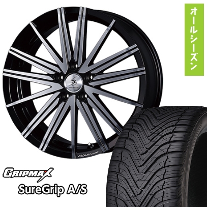 225/55R18 オールシーズンタイヤ ホイール4本セット GRIPMAX シュアグリップ オールシーズン(限定) (5/100車用) KSPEC SILK BLAZE ヴォルツァ 18インチ