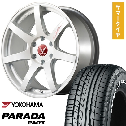PARADA 215/60R17 夏タイヤ ホイール4本セット ハイエース200系