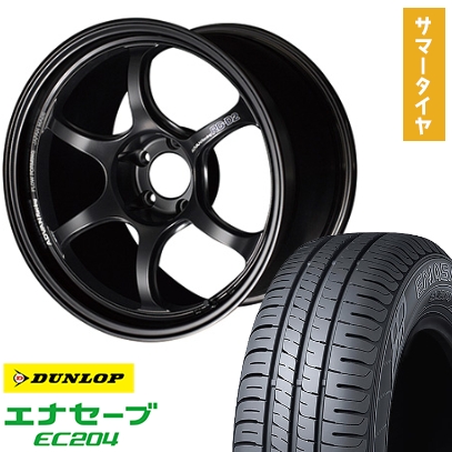 215/45R17 夏タイヤ ホイール4本セット DUNLOP エナセーブ EC204 (5/100車用) YOKOHAMA アドバンレーシング RG-DII 17インチ