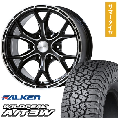 35X12.5R17 夏タイヤ ホイール４本セット ファルケン ワイルドピーク A/T3W (6穴139車用) ジャオス トライブクロウ 17インチ