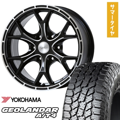 GRANDTREK - 265/65R17 夏タイア 車輪4本仕掛ける YOKOHAMA ジオランダー A/T4 G018 (6/139車用) JAOS トライブクロウ 17in 自動車-夏タイヤ、ホイールセット-車、バイク、自転車