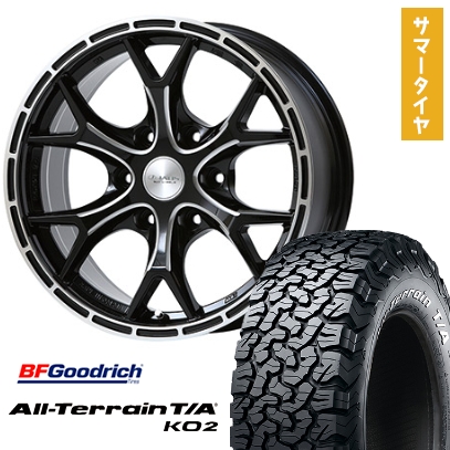 35X12.5R17 夏タイヤ ホイール４本セット BFグッドリッチ オールテレーンT/A KO2 (6穴139車用) ジャオス トライブクロウ 17インチ