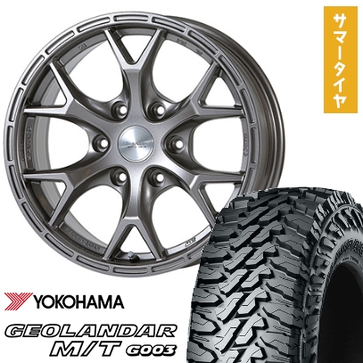 285/70R17 夏タイヤ ホイール4本セット YOKOHAMA ジオランダー M/T G003 (6/139車用) JAOS トライブクロウ 17インチ