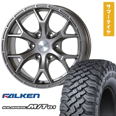 265/70R17 夏タイヤ ホイール4本セット FALKEN ワイルドピーク M/T01 (6/139車用) JAOS トライブクロウ 17インチ