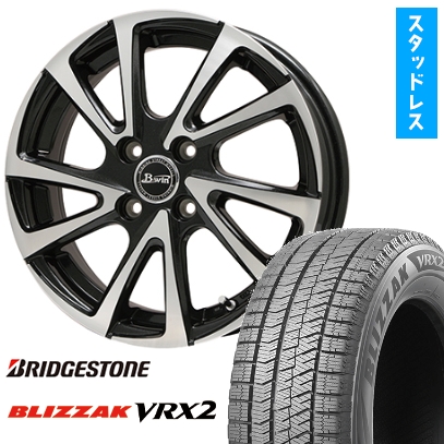 スタッドレスタイヤアルミホイールセットBLIZZAK 155／80R13