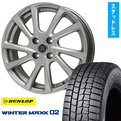 WINTER MAXX 02 155/80R13スタッドレスタイヤ ホイール4本セット