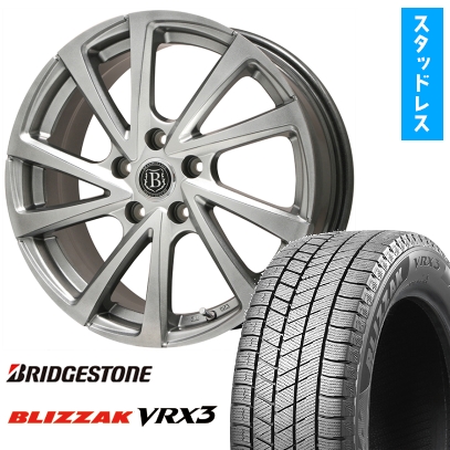 225/45R18 スタッドレスタイヤ ホイール4本セット (5/100車用) BRIDGESTONE ブリザック VRX3 ブランドルライン ボレアノ10 18インチ