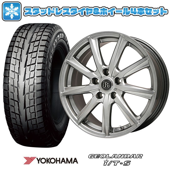 GEOLANDAR I/T-S G073 - 215/60R17 スタッドレスタイヤ 銀輪4本仕かける ヨコハマ ジオランダー I/T-S G073 (5/114車用) ブランドルライン ボレアノ9 17in