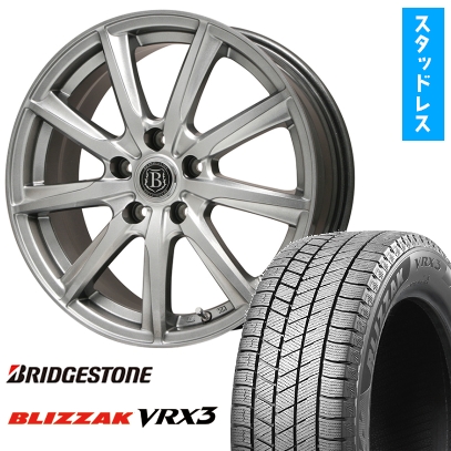 ブリザック VRX3 225/40R18 スタッドレスタイヤ ホイール4本セット (5