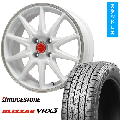 205/50R17 スタッドレスタイヤ ホイール4本セット BRIDGESTONE ブリザック VRX3 (4/100車用) LEHRMEISTER LMスポーツRS10 17インチ