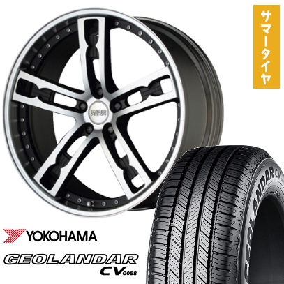 235/55R20 夏タイヤ ホイール4本セット YOKOHAMA ジオランダー CV G058 (5/114車用) MZ SPEED FORGEDデザイン 555 20インチ