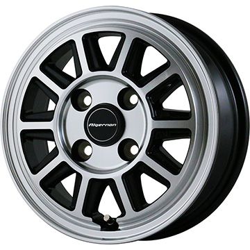 145/80R12 オールシーズンタイヤ ホイール４本セット 軽自動車用（軽トラ 軽バン） YOKOHAMA ブルーアース Van RY61 80/78N フェニーチェ RX-4 12インチ｜ark-tire