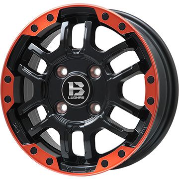 【新品】軽トラ 軽バン 夏タイヤ ホイール４本セット 145/80R12 グリップマックス Stature HC V RWL 80/78N (限定) ビッグウエイ B LUGNAS FRD 12インチ :arktire 21681 137773 43542 43542:アークタイヤ