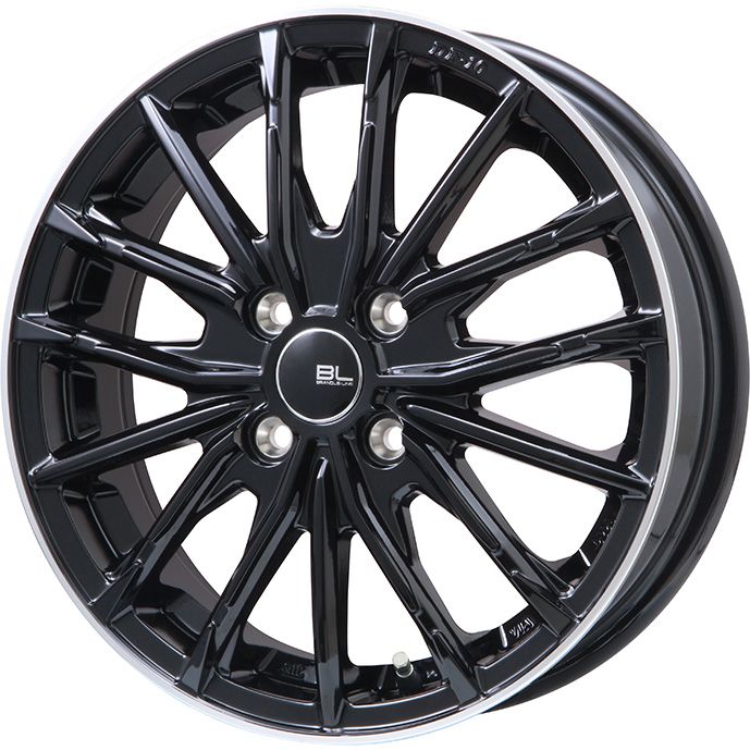 195/55R15 夏タイヤ ホイール４本セット (4/100車用) GRIPMAX ピュアグリップ RS Z 1(限定) ブランドルライン DF 10M グロスブラック/リムポリッシュ 15インチ :arktire 1848 144606 41513 41513:アークタイヤ