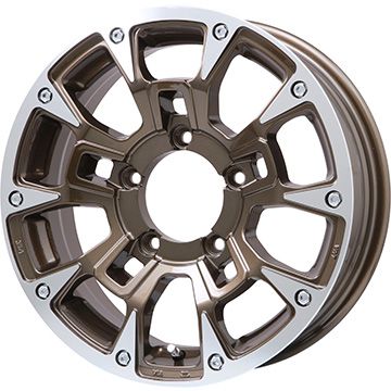 【新品】ジムニー 夏タイヤ ホイール４本セット 175/80R16 ブリヂストン デューラー A/T002 RBL ビッグウエイ B LUGNAS BRD(ブロンズポリッシュ) 16インチ :arktire 16701 146650 43443 43443:アークタイヤ