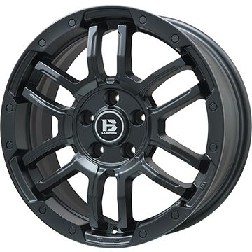 【新品国産5穴114.3車】 夏タイヤ ホイール４本セット 225/45R18 ミレバー スポーツマクロ MA349（限定） ビッグウエイ B LUGNAS FRD(マットブラック) 18インチ :arktire 1261 137826 41779 41779:アークタイヤ