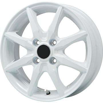 155/65R14 オールシーズンタイヤ ホイール４本セット 軽自動車用（N BOX タント スペーシア） YOKOHAMA ブルーアース 4S AW21 ブランドル CJ28W 14インチ :arktire 21721 149851 36166 36166:アークタイヤ