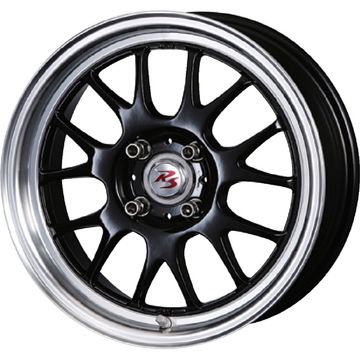 185/65R15 夏タイヤ ホイール４本セット (4/100車用) DUNLOP EC202L クリムソン RS ST AIRモノブロック 15インチ｜ark-tire