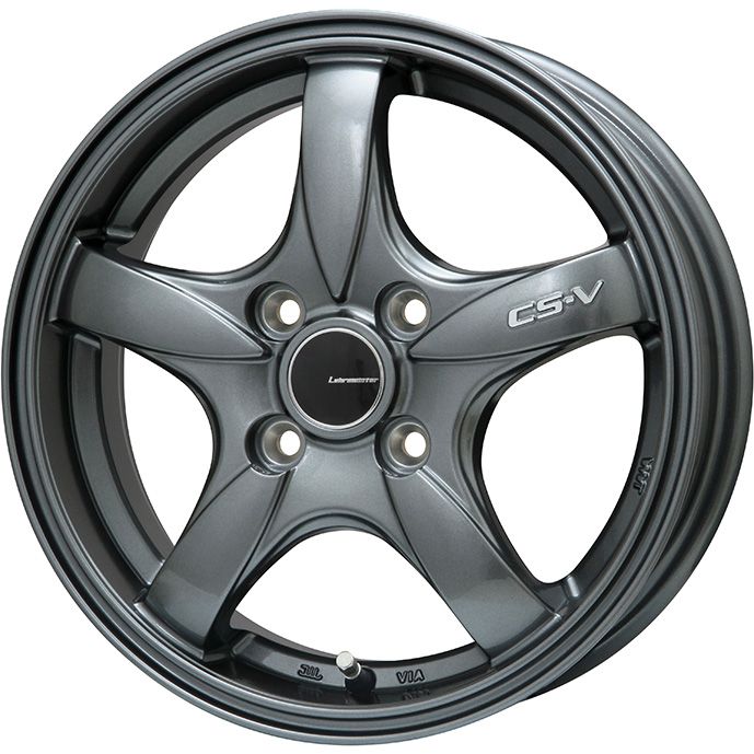 195/55R15 夏タイヤ ホイール４本セット (4/100車用) GRIPMAX ピュアグリップ RS Z 1(限定) レアマイスター CS V(ガンメタ) 15インチ :arktire 1848 128685 41513 41513:アークタイヤ