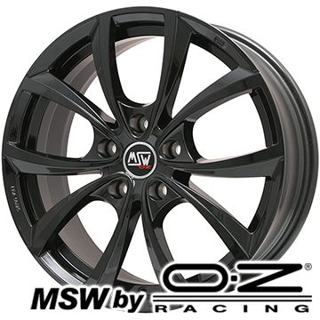 【新品国産5穴114.3車】 夏タイヤ ホイール４本セット 235/55R18 ミレバー スポーツマクロ MA349（限定） MSW by OZ Racing MSW 27(グロスブラック) 18インチ :arktire 1303 93628 42992 42992:アークタイヤ