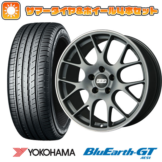 225/45R19 夏タイヤ ホイール4本セット YOKOHAMA ブルーアース GT AE51 (5/114車用) BBS GERMANY BBS CH R サテンチタニウム 19インチ :arktire 879 127571 28528 28528:アークタイヤ