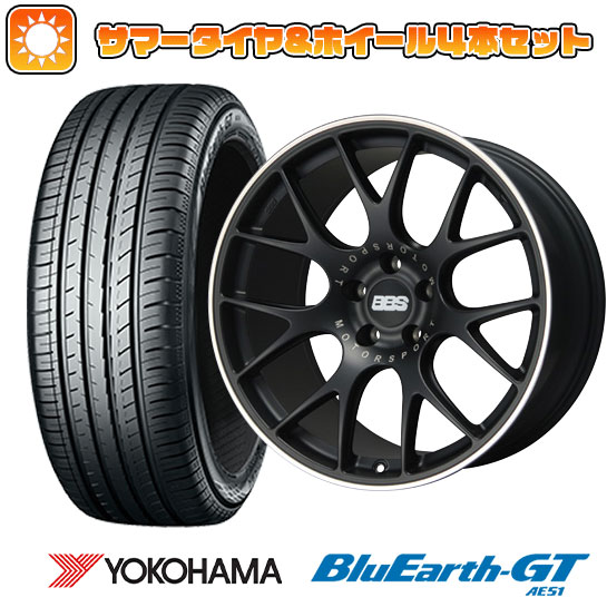 225/45R19 夏タイヤ ホイール4本セット YOKOHAMA ブルーアース GT AE51 (5/114車用) BBS GERMANY BBS CH R サテンブラック 19インチ :arktire 879 127594 28528 28528:アークタイヤ