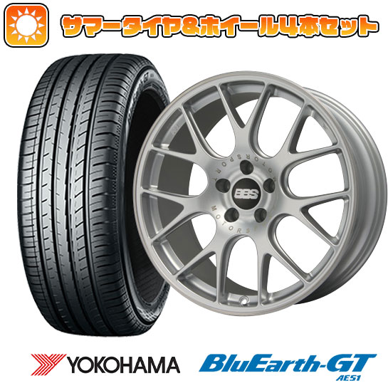 225/45R19 夏タイヤ ホイール4本セット YOKOHAMA ブルーアース GT AE51 (5/114車用) BBS GERMANY BBS CH R ブリリアントシルバー 19インチ :arktire 879 127635 28528 28528:アークタイヤ